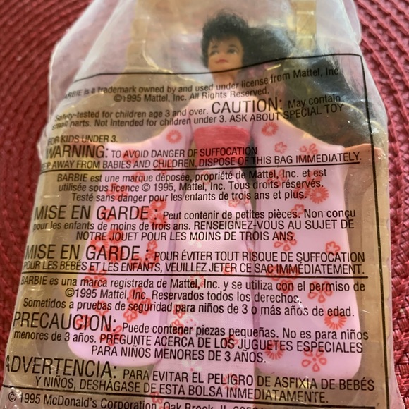 McDonald’s Barbie Happy Meal Toy Lot (3) Princess, Lifeguard & Japanese 1995&96 - Picture 8 of 12